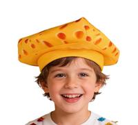 Rrlihjgu Funny Cheesecake Hat 36/40 cm Unisex Cheese Hat Soft Party Accessory in Authentic Look Cheese Costume Hat for Party Stage Performance Cosplay Festival Christmas Holiday