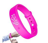 Rrlihjgu Generic Vibration Alarm Clock Bracelet Vibration 13-23.5 cm Multifunctional Silent Vibrating Alarm Clock Silicone + ABS Silent Vibration Alarm Clock Bracelet Adjustable Bracelet for Men and