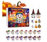 Rrlihjgu Halloween Advent 24 Boxes Ghost Theme | Halloween Count Down Calendar 2025 | 2D Acrylic Ornament Tree Decoration for Girls Boys Kids Holiday Party