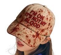 Rrlihjgu Halloween Scary Hat | Unisex Funny Scary Fancy Dress Costumes, Horror Accessories for Holiday Party, Ghost Night, Cosplay, Campfire, Photo, Haunted House, Stage