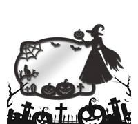 Rrlihjgu Halloween Window Stickers, Spiders Wall Stickers, Pumpkin Spider Sign Mirror Effect for Haunted House and Creative Projects