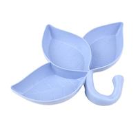 Rrlihjgu Hamster Feeding Bowl, Hamster Water Bowl - Water Bowl for Hamsters in Leaf Shape with 3 Compartments, Food Water Bowl, Small Animal Food Bowl for Small Animals, Chipmunks