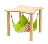 Rrlihjgu Hamster Hammock,Hangable Reversible Wooden Bed - Inside Cage Hamster Hammock - for Resting Playing Sleeping Balcony Bedroom Apartment Chinchilla Gerbil Bunny Ferret