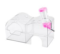 Rrlihjgu Hamster Sand Bath - Transparent Sand Bath Container, Decorative Bowl Pet Accessories for Bathing Small Animals such as Chinchilla Mice Reptiles Guinea Pigs Gerbils