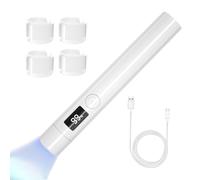 Rrlihjgu Handheld UV Light for Gel Nails, Portable LED Nail Lamp - Wireless Rechargeable USB UV LED Nail Polish Curing Lamps,USB Gel Flashlight