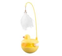 Rrlihjgu Interactive Cat Toys, Cat Toys - Interactive Cat Toys for Indoor Use, Removable Feather in the Shape of a Duck Duck Design Fun for Kitten Birthday Game