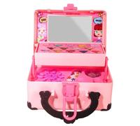 Rrlihjgu Kids Makeup Set | Lipstick Eyeshadow Cosmetic - with Case Girls Real Makeup Kit,for Beginner Dress Up Costume Party Birthday Photo Prop Playroom