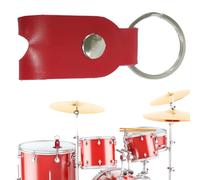 Rrlihjgu Leather Drum Key Organizer | Lightweight Drum Key Holder Drumstick Keychain | Keychains Ring Gift for Drummer Friends
