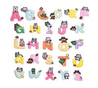 Rrlihjgu Letter Patches, Decoration with Letters and Alphabet Animals - Funny Embroidered Patches for Backpacks, Jeans and Children's Jackets, Parties and Travel