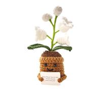 Rrlihjgu Lily of The Valley Lamp,Floral Crochet Night Table Lamp | Lily of The Valley Floral Tabletop Lamp for Bedroom, Living Room, Children's Room