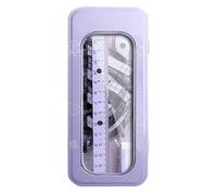 Rrlihjgu Maths Set, Compass and Set Square Set for Drawing, Drawing Tools, Stationery with Storage Box for Children, Teenagers, Girls, Study, Teaching Class, Colleague, Sketching, Measuring