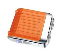 Rrlihjgu Men's Electric Shaver - Magnetic Face Trimmer - Rechargeable Double Ring Electric Shaver for Daily, Travel and Home Use