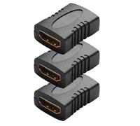 Rrlihjgu Monitor Adapter - Small Female to Female Adapter for Cameras - Compact Straight Video Accessory for Computers, Cameras and Portable Use with Integrated Audio Adaptation