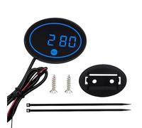Rrlihjgu Motorcycle Digital Clock,Real-Time Monitoring - Motorbike Voltage Temperature Meter - for Commuting Urban Road City Riding Short Trips Men Women Cycling Enthusiasts