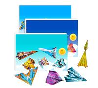Rrlihjgu Paper Plane Set, 3-Piece Paper Plane Craft Book, Educational Learning Toy and Craft Accessories for and Children, Girls, School, Summer Camp, Travel, Birthday
