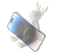 Rrlihjgu Phone Holder | Deer Shaped Phone Holder for Office, Stable Ceramic Holder for Electronic Devices in Bedroom, Home, Library, Classroom