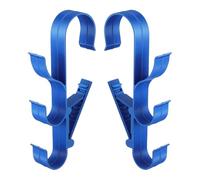 Rrlihjgu Pool Hooks | Pool Pole Hooks - 2 Pieces Poolside Storage Holder for Telescopic Props Bags Towels Tools Nets Net Net