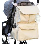 Rrlihjgu Pram Caddy Organiser, Stroller Organiser with Drink Holder, Toddler Caddy Pram Bag, Portable Pram Hanging Bag, Pram Bag Caddy for Pram, Carriage,