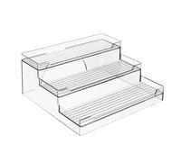 Rrlihjgu Rack Organiser for Worktops, Worktops, Organiser, Acrylic Shelf, Large Capacity, 3-Tier Display Stand, Flexible Storage Trousers, Practical