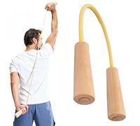 Rrlihjgu Resistance Bands for Back Exercise | Exercise Strength Training | Resistance Bands with Wooden Handle | for Home Gym Pilates Yoga Boxing Work Stretching Office Travel