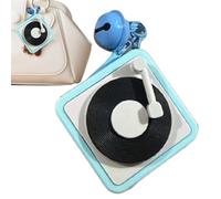 Rrlihjgu Retro Music Keychain, Sound Recording Keychain, Vintage Recording Function Small Vintage Recorder Keyring, Album Recorder Key Ring for Pendant