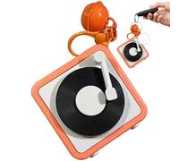 Rrlihjgu Retro Tape Recorder Keychain, Retro Music Keychain,Record Function Couple Keychain Music Ornament | Couple Music Ornament for Boyfriend Girlfriend