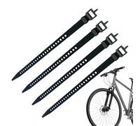 Rrlihjgu Reusable Cable Ties - Pack of 4 Adjustable Fastening Straps | Cord Straps with Buckle | For Sports Equipment, Luggage, Marine, Outdoor, Cargo, Skiing, Camping, Hiking and