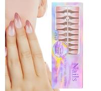Rrlihjgu Short False Nails - False Gradient Nails Gradient Press On Nails,Long-Lasting Fake Finger Nails Colorful Gradient Nails for Home Manicure Store