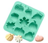 Rrlihjgu Silicone Molds for Baking, Muffin Moulds 9 Cell Silicone Baking Molds for Pastry, Baking Supplies Chocolate Resin Soap Candy Autumn Party Decorations