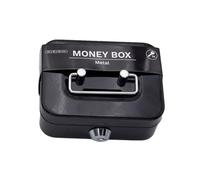 Rrlihjgu Small Metal Cash Box - Key Lock Money Bank Safe Lock Box With Key Lock For Security: Portable For Kids & Adults, Coin Collection