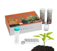 Rrlihjgu Soil Test Kit for Vegetable Garden - 4 in 1 Soil Analysis Kit for Lawns | Nutrient Analyzer Gardening Tool for Potted Climbing Gardens Lawns