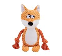 Rrlihjgu Squeaky Toys for Dogs, Small Dog Squeaky Toy, Creative Pet Rope Doll, Creative Pet Chew Doll, Fox, Elephant, Squeaky Gear for Chewing