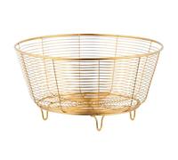 Rrlihjgu Stainless Steel Fruit Bowl, Stainless Steel Fruit Bowl for Kitchen Countertop | Fruit and Vegetable Basket | Decorative Storage Dish Basket Stainless Steel