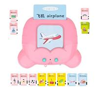 Rrlihjgu Talking Flash Cards, Talking Pocket Speech Reader Flash Cards, Talking Pocket Speech Reader, Memory Cards with Sound, Smart Start Talking Memory Cards with 112 Cards for