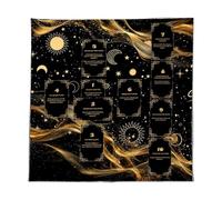 Rrlihjgu Tarot Mat,Foldable Waterproof Tablecloth,Divination Cloth - for Spiritual Ritual, Divination, Fortune Telling, Beginner