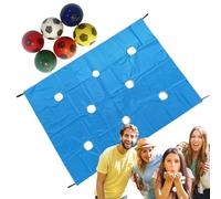 Rrlihjgu Team Building Tarp Game with Hole,Outdoor Team Challenge Set with Canvas - Training Equipment for Business, Schools And Outdoor