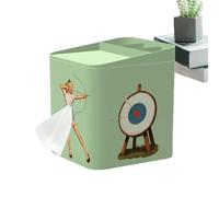 Rrlihjgu Tissue Box Holder - Versatile Tissue Box Organizer Tissue Box Cover with Storage - Innovative Decorative Tissue Box Tissue Dispenser for Tissues Paper Rolls Small Items