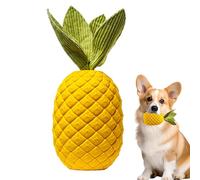 Rrlihjgu Tough Chewer Dog Toy Pineapple - Natural Rubber Cute Fruits Squeaky Dog Toys For All Dog Breeds,Interactive Dogs Toys Pineapple Shape For Puppies And Senior Dogs