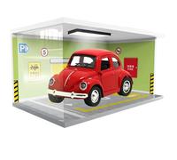 Rrlihjgu Toy Car Display Case Garage,Car Model Display Case Garage,Parking Lot Display Stand with Lights | Car Display Case, Scene Model