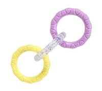 Rrlihjgu Toy of 3 Ring Dogs, Tugs for Dogs | 3 Rings Tough Dog Chew Toys - Interactive Bite Set, Pet Supplies, Promotes Teeth Care, Equipment