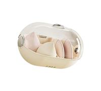 Rrlihjgu Wall Mount Makeup Organizer | Dustproof Clear Lid Case,with Compartments Clear Lid Cosmetic Display Cases - for Home Kitchen Brushes Skincare Products Hair Accessories