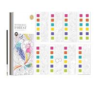 Rrlihjgu Watercolor Book,Portable Painting Projects For Children - Artistic Learning Notebook With Activities For Classes Travel And Children's Parties From 4 To 8 Years Old