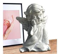 Rrlihjgu Waterproof Praying Angel Statue | Resin Outdoor Statues Angel Statue | Angel Sculptures Waterproof for Birthday New Year Christmas Easter