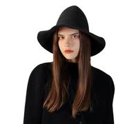 Rrlihjgu Witch Hat For Costume - Wide Brim Knitted Witch Hat For Halloween | Breathable Head Cosplay Accessories For Ladies And Adults Party Masquerade Performance