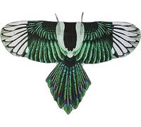 RRMMAN Bird Costume Wings Bird Costume Owl Wings for Kids Eagle-Parrot as Boys Halloween Girls Party Gifts Play Dress Up with Headband (Green)