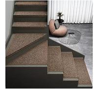 RRNAR Carpet Stair Treads for Wooden Steps with Self Adhesive, 2/15/28Pcs Reusable Non-Slip Stair Treads for Indoor Wood Stairs, Safety Stair Covers for Kids, Olders, Pets,M,65x24+3cm(2PCS)