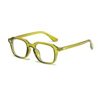 RRNTTTM Blue Light Blocking Glasses Men Women Rivets Transparent Anti Blue Light Glasses,Green Yellow