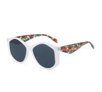 RRNTTTM Candy Color Sunglasses Women Men Luxury Sun Glasses Vintage Designer Eyewear Uv400(white)