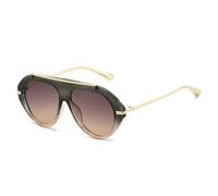 RRNTTTM Oversized Pilot Sunglasses Retro Style Gold Frame Vintage Shades(tea powder tablets)