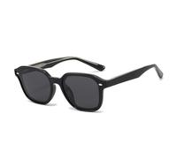 RRNTTTM Polarized Sun Glasses For Women Men TAC Rivets Metal Core Sun Shades UV400,Glossy Black